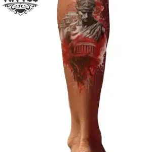 tatouage-ephemere-mollet-style-italien-durable-chic tatouage-ephemere-mollet-style-italien-durable-chic