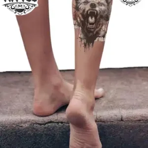 tatouage-ephemere-ours-tatouage-mollet-temporary-tattoo-design tatouage-ephemere-ours-tatouage-mollet-temporary-tattoo-design