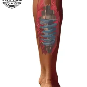 tatouage-ephemere-ressort-design-unique-mollet tatouage-ephemere-ressort-design-unique-mollet