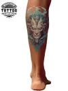 tatouage-ephemere-robot-mollet-design-futuriste tatouage-ephemere-robot-mollet-design-futuriste