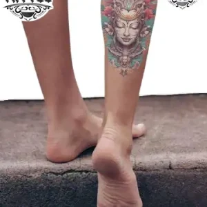 tatouage-ephemere-mollet-style-thailandais tatouage-ephemere-mollet-style-thailandais