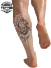 tatouage-ephemere-viking-mollet-style-nordique