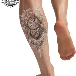 tatouage-ephemere-viking-mollet-style-nordique tatouage-ephemere-viking-mollet-style-nordique