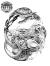 tatouage MARIN éphémère monde marin design inspiré des océans tatouage MARIN éphémère monde marin design inspiré des océans