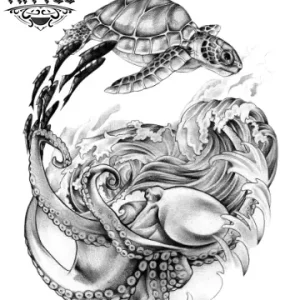 tatouage MARIN éphémère monde marin design inspiré des océans tatouage MARIN éphémère monde marin design inspiré des océans