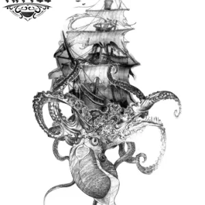 tatouage MARIN éphémère monstre marin inspiré des océans tatouage MARIN éphémère monstre marin inspiré des océans