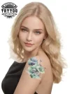 tatouage-epaule-ephemere-nenuphar-elegant-durable