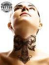 tatouage-cou-ephemere-noeud-design-unique-elegant