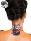 tatouage-nuque-ephemere-chat-design-felin-temporary-tattoo tatouage-nuque-ephemere-chat-design-felin-temporary-tattoo
