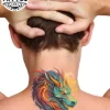 tatouage-ephemere-dragon-nuque tatouage-ephemere-dragon-nuque