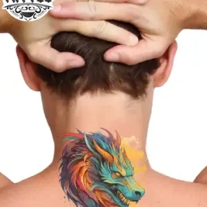 tatouage-ephemere-dragon-nuque tatouage-ephemere-dragon-nuque