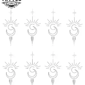 Petit tatouage éphémère nuque femme discret tendance Petit tatouage éphémère nuque femme discret tendance