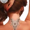 tatouage ephémère nuque femme fleur élégant tatouage ephémère nuque femme fleur élégant