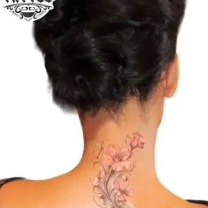 tatouage-ephemere-nuque-femme-design-elegant tatouage-ephemere-nuque-femme-design-elegant