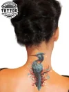 tatouage-ephemere-hirondelle-nuque tatouage-ephemere-hirondelle-nuque