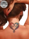 tatouage-ephemere-infini-love-nuque tatouage-ephemere-infini-love-nuque