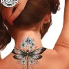 tatouage-ephemere-nuque-libellule-decoration-corporelle-tendance tatouage-ephemere-nuque-libellule-decoration-corporelle-tendance