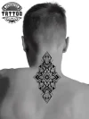 tatouage-ephemere-nuque-motif-mandala-indolore-style tatouage-ephemere-nuque-motif-mandala-indolore-style