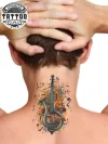 tatouage ephémère nuque motif note de musique tatouage ephémère nuque motif note de musique