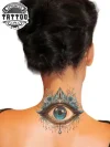 édition de tatouage éphémère œil pour nuque design original édition de tatouage éphémère œil pour nuque design original