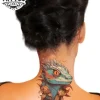 tatouage nuque ephemere salamandre style unique tatouage nuque ephemere salamandre style unique