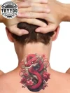 tatouage nuque serpent design réaliste éphémère tatouage nuque serpent design réaliste éphémère