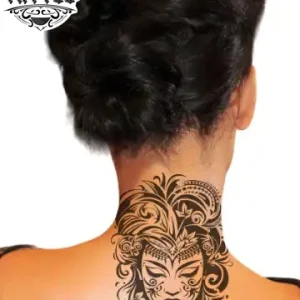 tatouage ephemere nuque tahitien design polynesien tatouage ephemere nuque tahitien design polynesien