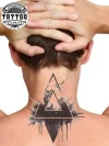 tatouage-nuque-ephemere-triangle-design-unique tatouage-nuque-ephemere-triangle-design-unique