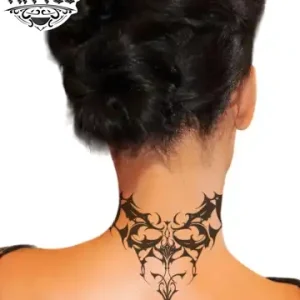 tatouage-ephemere-tribal-nuque-design-unique tatouage-ephemere-tribal-nuque-design-unique