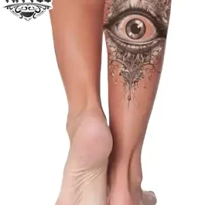 tatouage-ephemere-oeil-mollet-art-temporaire tatouage-ephemere-oeil-mollet-art-temporaire