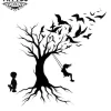 tatouage éphémère oiseau arbre de vie spirituel tatouage éphémère oiseau arbre de vie spirituel