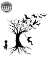 tatouage éphémère oiseau arbre de vie spirituel tatouage éphémère oiseau arbre de vie spirituel