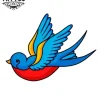 tatouage-oiseau-ephemere-bleu-tendance tatouage-oiseau-ephemere-bleu-tendance