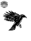 tatouage-ephemere-corbeau-oiseau-noir-design-mystique tatouage-ephemere-corbeau-oiseau-noir-design-mystique