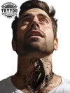 Tatouage Ephemere Oiseau Homme Cou Design Temporaire Tatouage COU Tatouage Ephemere Oiseau Homme Cou Design Temporaire Tatouage COU