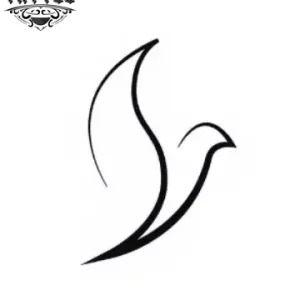 tatouage-oiseau-ephemere-design-elegant-v tatouage-oiseau-ephemere-design-elegant-v