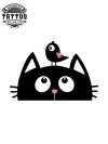 tatouage-ephemere-oiseau-et-chat-design-unique-ensemble tatouage-ephemere-oiseau-et-chat-design-unique-ensemble