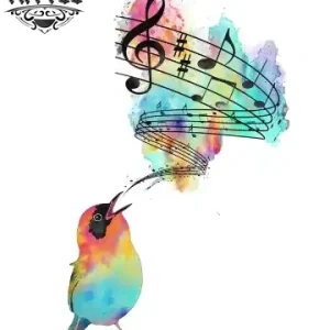 tatouage-ephemere-oiseau-musique-melodieuse