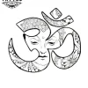 tatouage ephémère Om bouddhisme signe spirituel tatouage BOUDDHISME tatouage ephémère Om bouddhisme signe spirituel tatouage BOUDDHISME