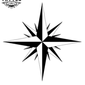 tatouage-ephemere-boussole-origami-design-moderne tatouage-ephemere-boussole-origami-design-moderne