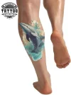tatouage-ephemere-orque-mollet-tattoo-jambe tatouage-ephemere-orque-mollet-tattoo-jambe