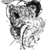 tatouage-ephemere-lion-ours-design-unique tatouage-ephemere-lion-ours-design-unique