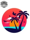 tatouage-ephemere-couleur-palmier-design-tropical-tatouage-palmier tatouage-ephemere-couleur-palmier-design-tropical-tatouage-palmier