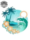 tatouage-ephemere-palmier-vague-design-tropical-temporaire tatouage-ephemere-palmier-vague-design-tropical-temporaire