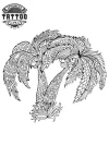 tatouage palmier mandala éphémère temporaire pour peau tatouage palmier mandala éphémère temporaire pour peau