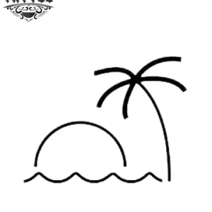 tatouage ephemere palmier nain tropical art corporel temporaire tatouage ephemere palmier nain tropical art corporel temporaire