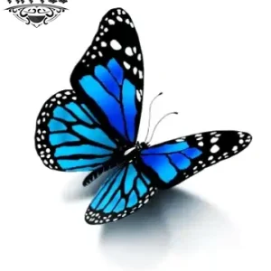 tatouage papillon éphémère 3d bleu effet réaliste tatouage papillon éphémère 3d bleu effet réaliste