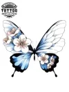 tatouage-ephemere-papillon-fleur-design-realiste tatouage-ephemere-papillon-fleur-design-realiste