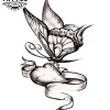 tatouage-ephemere-papillon-coeur-design-unique tatouage-ephemere-papillon-coeur-design-unique