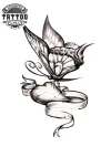 tatouage-ephemere-papillon-coeur-design-unique tatouage-ephemere-papillon-coeur-design-unique